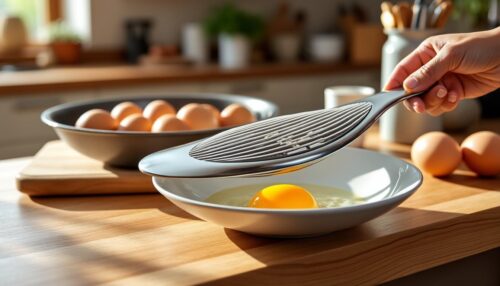 ontdek de slimme keukenhack waardoor eieren niet meer aan de pan blijven plakken, zelfs zonder boter of olie te gebruiken. handige tip voor gezond en gemakkelijk koken!